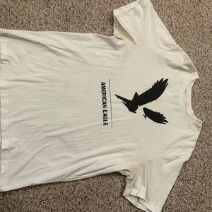 White and black Aeropostale t-shirt. Size M